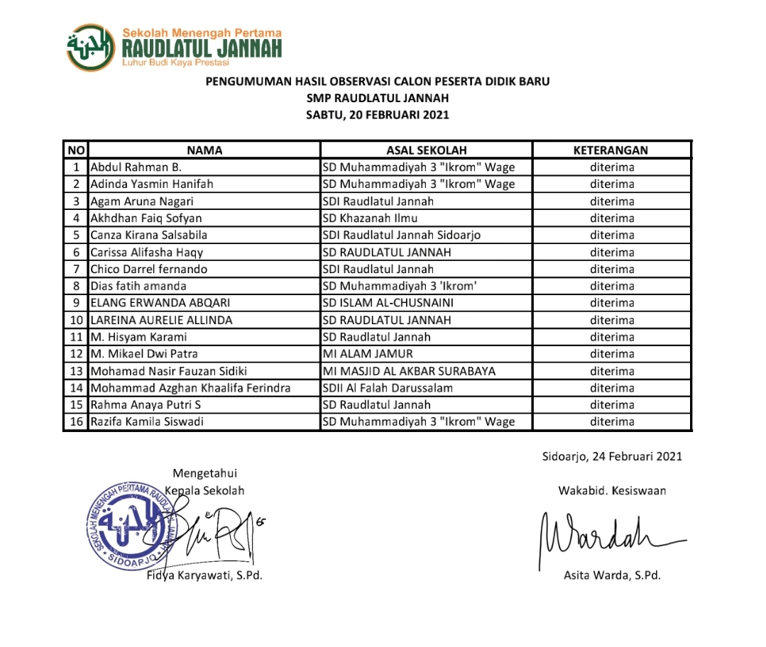 raudlatul jannah