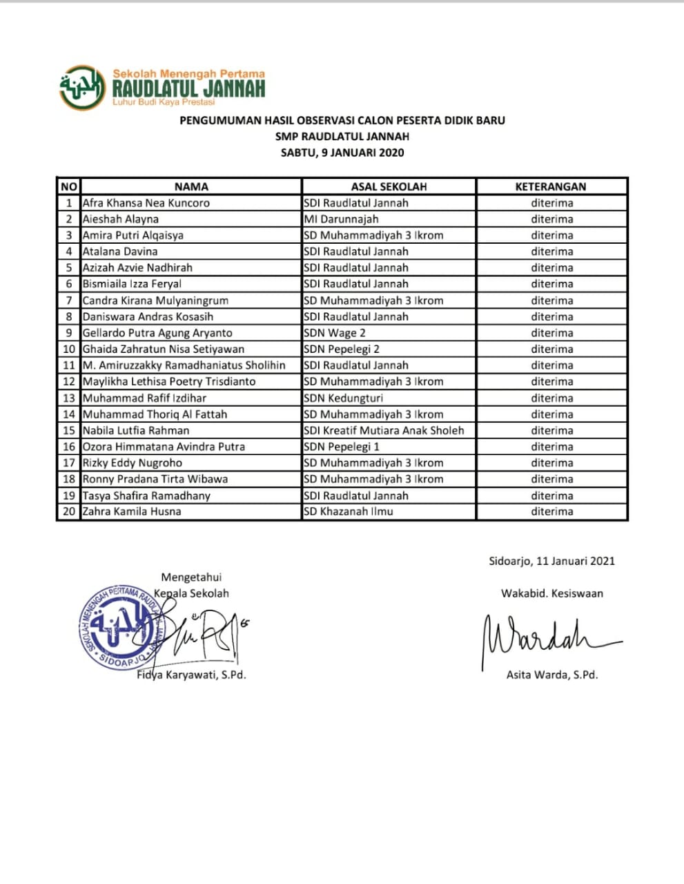 raudlatul jannah